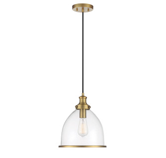 One Light Pendant in Natural Brass (446|M70119NB)