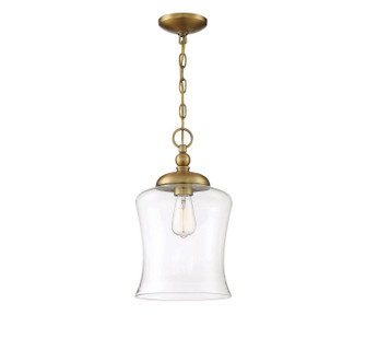 Mpend One Light Pendant in Natural Brass (446|M70019NB)