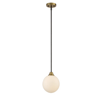 Mmin2 One Light Mini Pendant in Oil Rubbed Bronze w/Natural Brass (446|M70005-79)