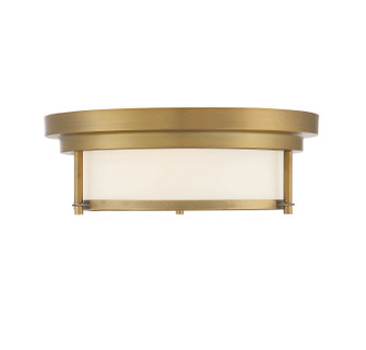 Two Light Flush Mount in Natural Brass (446|M60062NB)