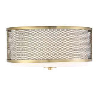 Msemi Three Light Flush Mount in Natural Brass (446|M60018NB)