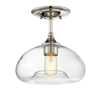 Msemi One Light Semi-Flush Mount in Polished Nickel (446|M60017PN)