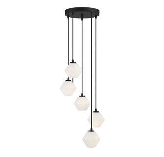 Five Light Chandelier in Matte Black (446|M10094MBK)