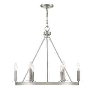 Six Light Chandelier in Brushed Nickel (446|M10093BN)