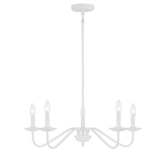 Five Light Chandelier in Bisque White (446|M100120BQW)