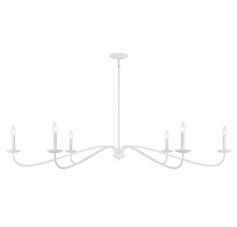 Six Light Chandelier in Bisque White (446|M100119BQW)