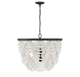 Five Light Chandelier in Grecian White with Oil Rubbed Bronze (446|M100101GRORB)