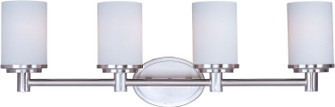Cylinder Four Light Bath Vanity in Satin Nickel (16|9054SWSN)