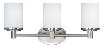 Cylinder Three Light Bath Vanity in Satin Nickel (16|9053SWSN)