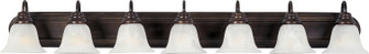 Essentials - 801x Seven Light Bath Vanity in Oil Rubbed Bronze (16|8016MROI)