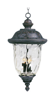 Carriage House DC Three Light Outdoor Hanging Lantern in Oriental Bronze (16|3427WGOB)