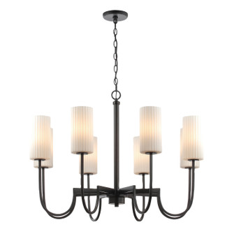 Town and Country Eight Light Chandelier in Black (16|32008SWBK)