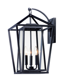 Artisan Three Light Outdoor Wall Lantern in Black (16|3176CLBK)