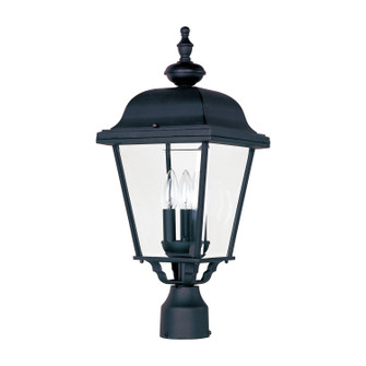 Builder Cast Three Light Outdoor Pole/Post Lantern in Black (16|3008BK)