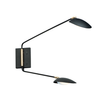 Scan LED Wall Sconce in Black / Satin Brass (16|21692BKSBR)