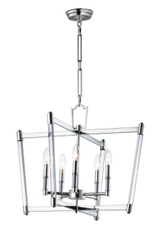 Lucent Five Light Chandelier in Polished Nickel (16|16103CLPN)