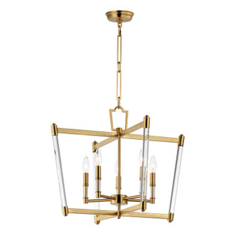 Lucent Five Light Chandelier in Heritage (16|16103CLHR)