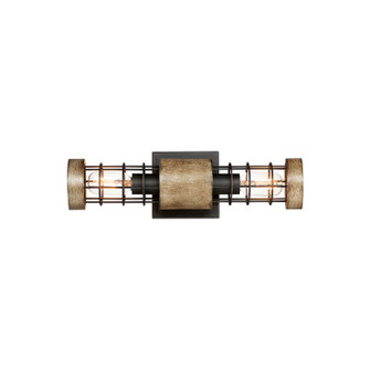 Homestead Two Light Wall Sconce in Driftwood / Black (16|12512DWBK)