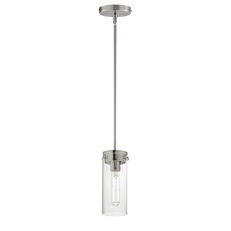 Pinn One Light Mini Pendant in Satin Nickel (16|12406CLSN)