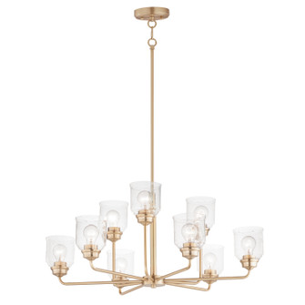 Acadia Nine Light Chandelier in Heritage (16|12277CDHR)