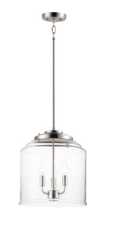 Acadia Three Light Pendant in Satin Nickel (16|12273CDSN)
