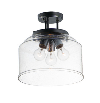 Acadia Three Light Semi-Flush Mount in Black (16|12271CDBK)