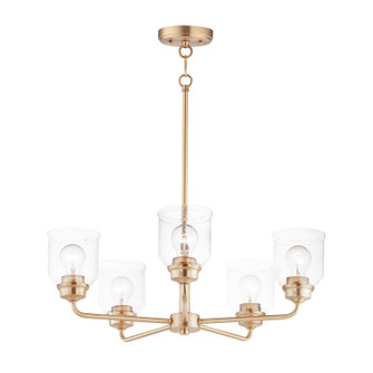 Acadia Five Light Chandelier in Heritage (16|12266CDHR)