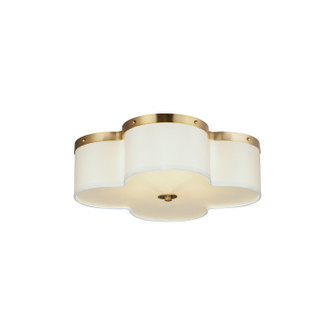 Clover Four Light Flush Mount in Satin Brass (16|12244OFSBR)