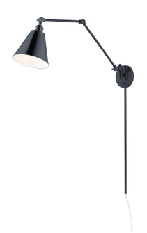 Library One Light Wall Sconce in Black (16|12224BK)