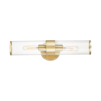 Crosby Two Light Wall Sconce in Satin Brass (16|11472CRSBR)