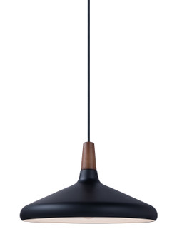 Nordic One Light Pendant in Walnut / Black (16|11354WNBK)