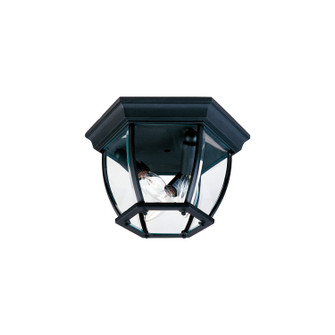 Crown Hill Three Light Outdoor Ceiling Mount in Black (16|1029BK)