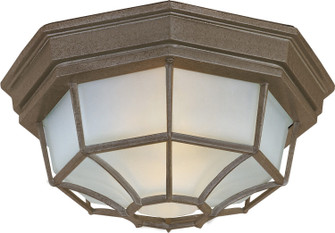 Crown Hill Two Light Outdoor Ceiling Mount in Rust Patina (16|1020RP)
