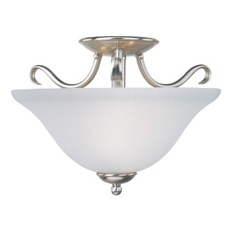 Basix Two Light Semi-Flush Mount in Satin Nickel (16|10120FTSN)