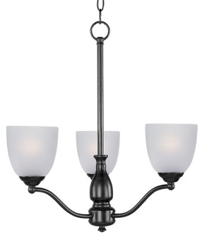 Stefan Three Light Chandelier in Black (16|10064FTBK)