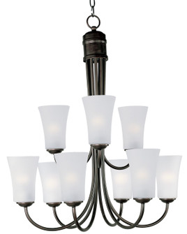Logan Nine Light Chandelier in Oil Rubbed Bronze (16|10046FTOI)