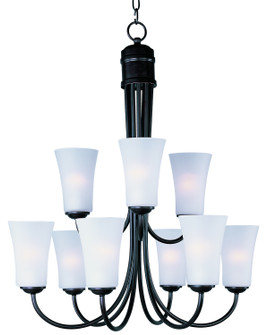 Logan Nine Light Chandelier in Oil Rubbed Bronze (16|10046FTOI)