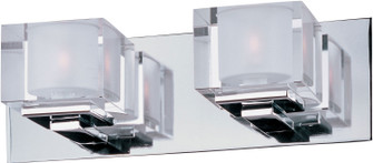 Cubic Two Light Bath Vanity in Polished Chrome (16|10002CLPC)