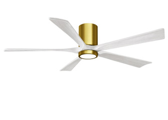 Irene-5HLK 60'' Ceiling Fan in Brushed Brass (101|IR5HLK-BRBR-MWH-60)
