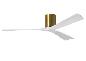 Irene-3H 60'' Ceiling Fan in Brushed Brass (101|IR3H-BRBR-MWH-60)