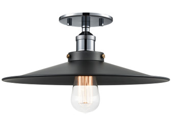 BULSTRODE'S WORKSHOP One Light Flush Mount in Chrome (423|X46113CHBK)