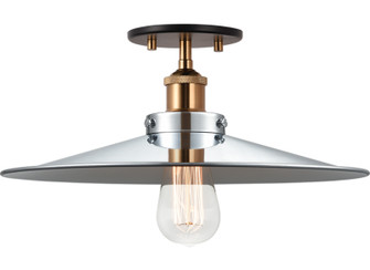 BULSTRODE'S WORKSHOP One Light Flush Mount in Aged Gold Brass (423|X46113AGCH)