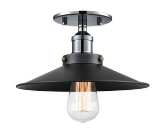 BULSTRODE'S WORKSHOP One Light Flush Mount in Chrome (423|X46111CHBK)