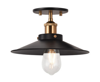 BULSTRODE'S WORKSHOP One Light Flush Mount in Aged Gold Brass (423|X46111AGBK)