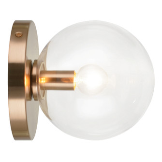 Cosmo One Light Wall Sconce/Ceiling Mount in Aged Gold Brass (423|WX06001AGCL)