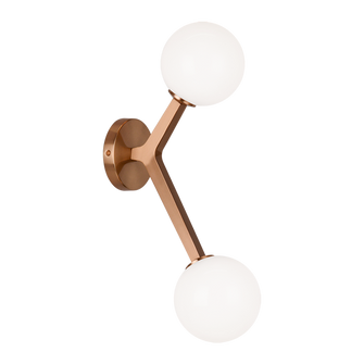 RAMI Two Light Wall Sconce in Aged Gold Brass (423|W81502AGOP)