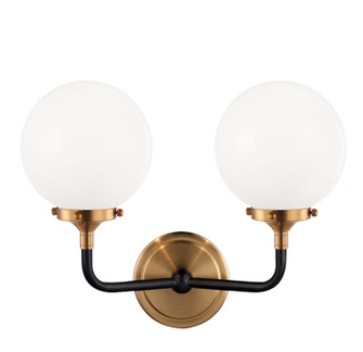 Particles Two Light Wall Sconce in Aged Gold Brass (423|W58202AGOP)
