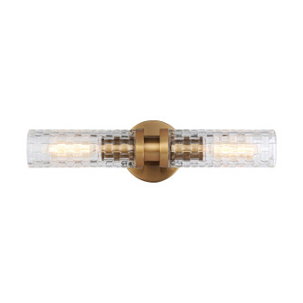 WEAVER Two Light Wall Sconce in Aged Gold Brass (423|W32112AG)