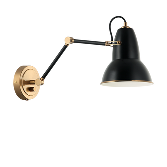 BUZZ One Light Wall Sconce in Black (423|S08421AGBK)