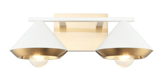 Velax Two Light Wall Sconce in White (423|S06802WHAG)